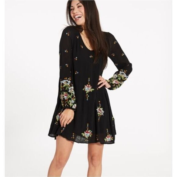 Free People Embroidered Dress XS - Picture 1 of 9